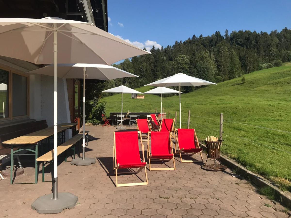 Ferienwohnung Morgentau Am Rande Der Wildnis Sibratsgfäll Exterior foto