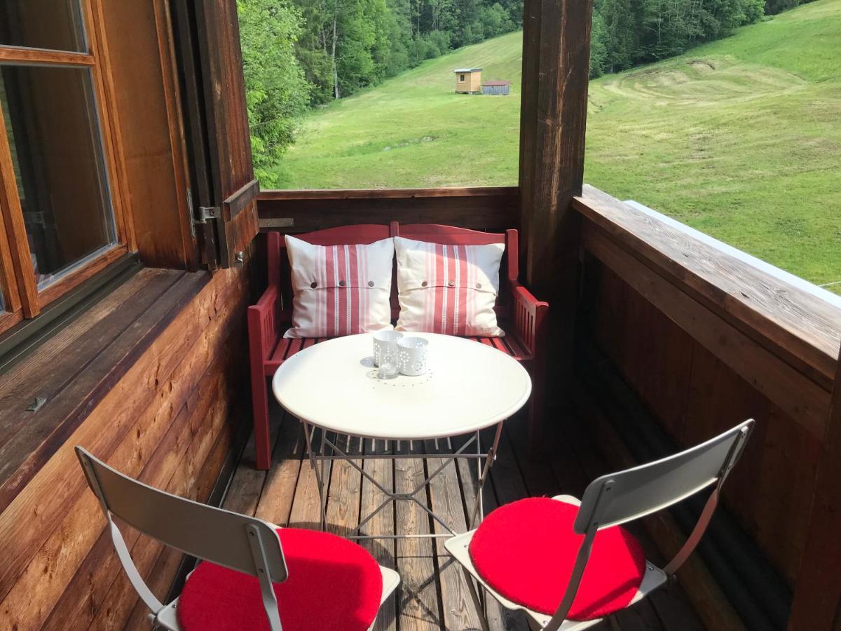 Ferienwohnung Morgentau Am Rande Der Wildnis Sibratsgfäll Exterior foto